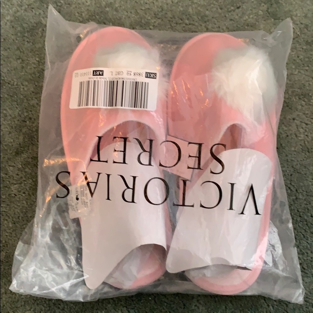 Victoria’s Secret pink slippers